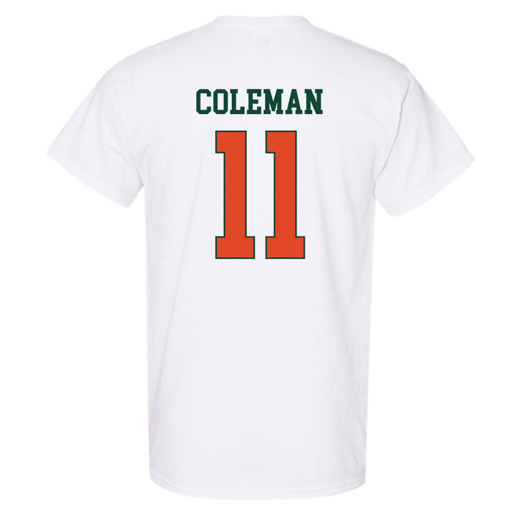Miami - NCAA Football : Dereon Coleman - Classic Shersey T-Shirt-1