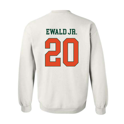 Miami - NCAA Football : Chris Ewald Jr. - Classic Shersey Crewneck Sweatshirt-1
