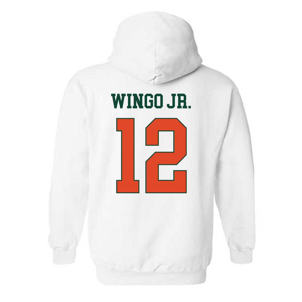 Miami - NCAA Football : Somourian Wingo Jr. - Classic Shersey Hooded Sweatshirt-1