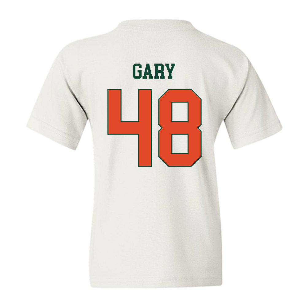 Miami - NCAA Baseball : Bennett Gary - Classic Shersey Youth T-Shirt-1