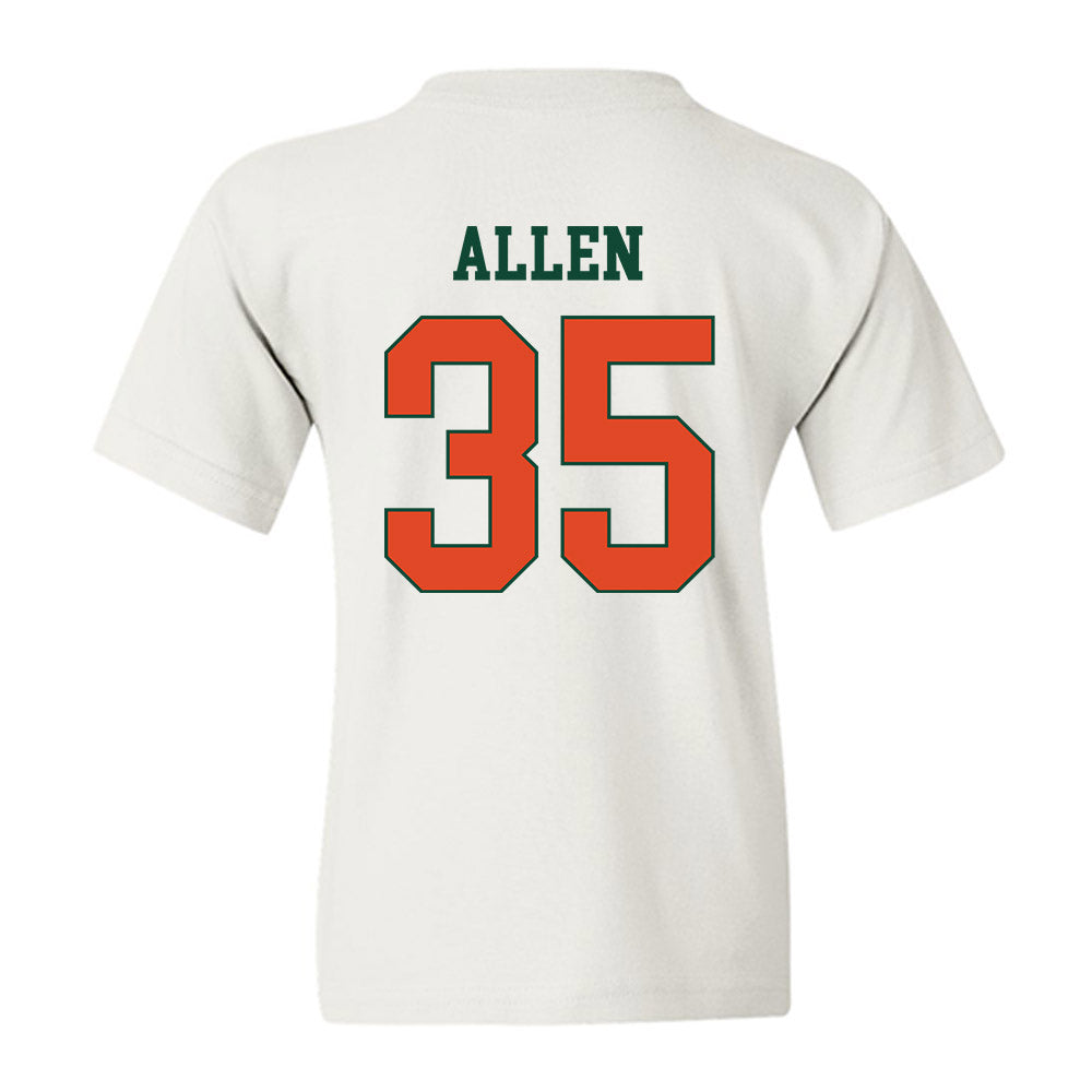 Miami - NCAA Men's Basketball : Dante Allen - Classic Shersey Youth T-Shirt-1
