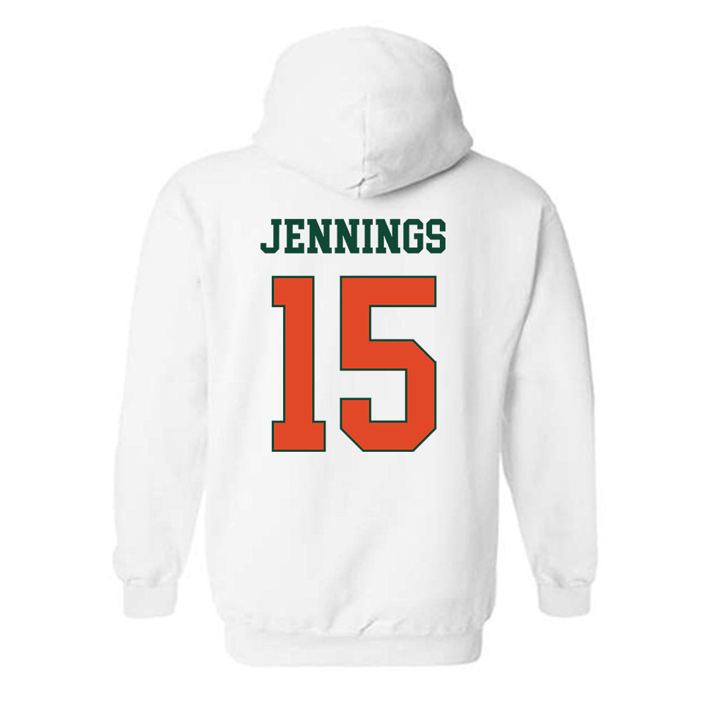 Miami - NCAA Football : Brody Jennings - Classic Shersey Hooded Sweatshirt-1