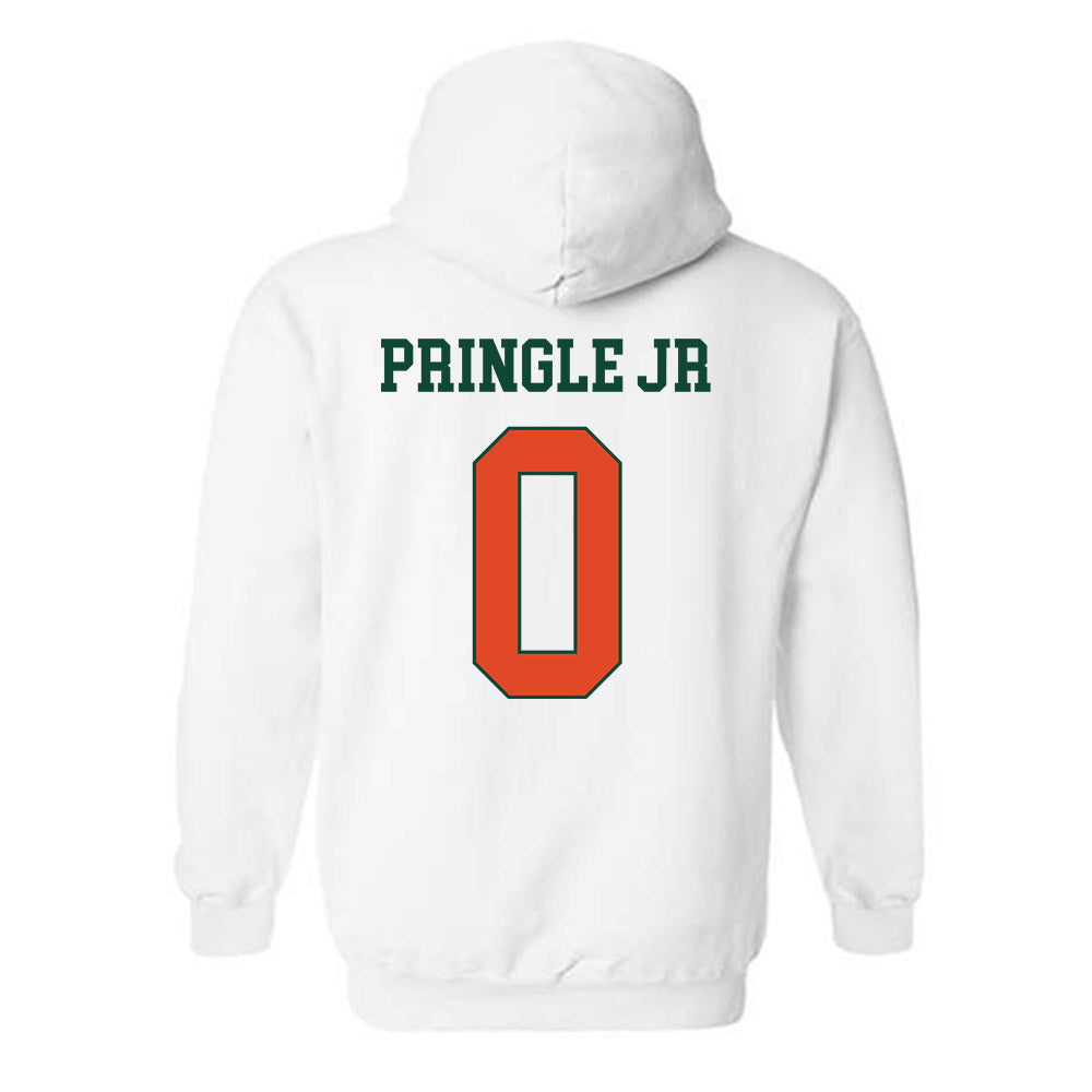 Miami - NCAA Football : Girard Pringle Jr - Classic Shersey Hooded Sweatshirt-1