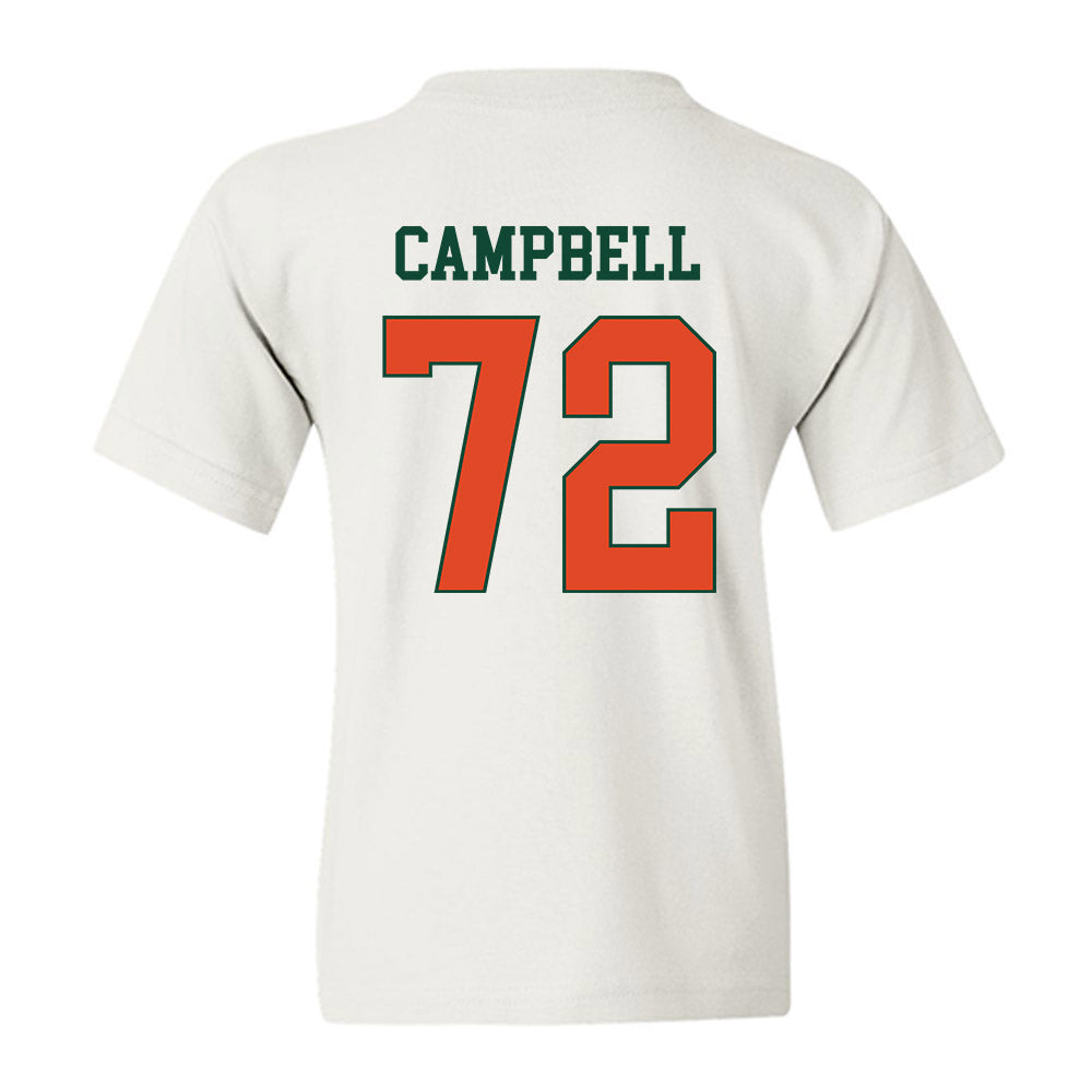 Miami - NCAA Football : Demetrius Campbell - Classic Shersey Youth T-Shirt-1