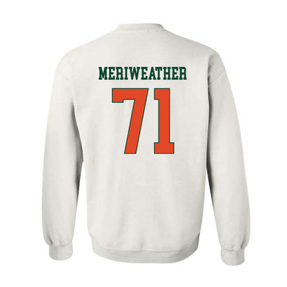 Miami - NCAA Football : Jamal Meriweather - Classic Shersey Crewneck Sweatshirt-1