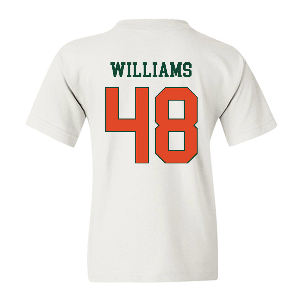 Miami - NCAA Football : Andres Williams - Classic Shersey Youth T-Shirt-1