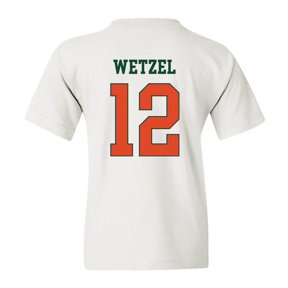 Miami - NCAA Women's Basketball : Natalie Wetzel - Classic Shersey Youth T-Shirt-1