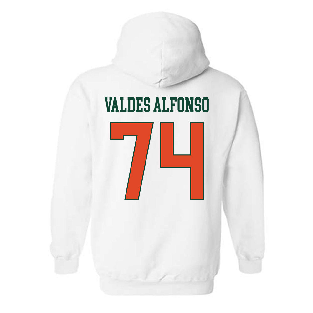 Miami - NCAA Football : Yerovi Valdes Alfonso - Classic Shersey Hooded Sweatshirt-1