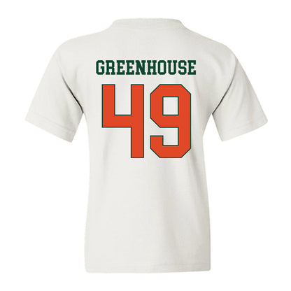 Miami - NCAA Baseball : Mason Greenhouse - Classic Shersey Youth T-Shirt-1