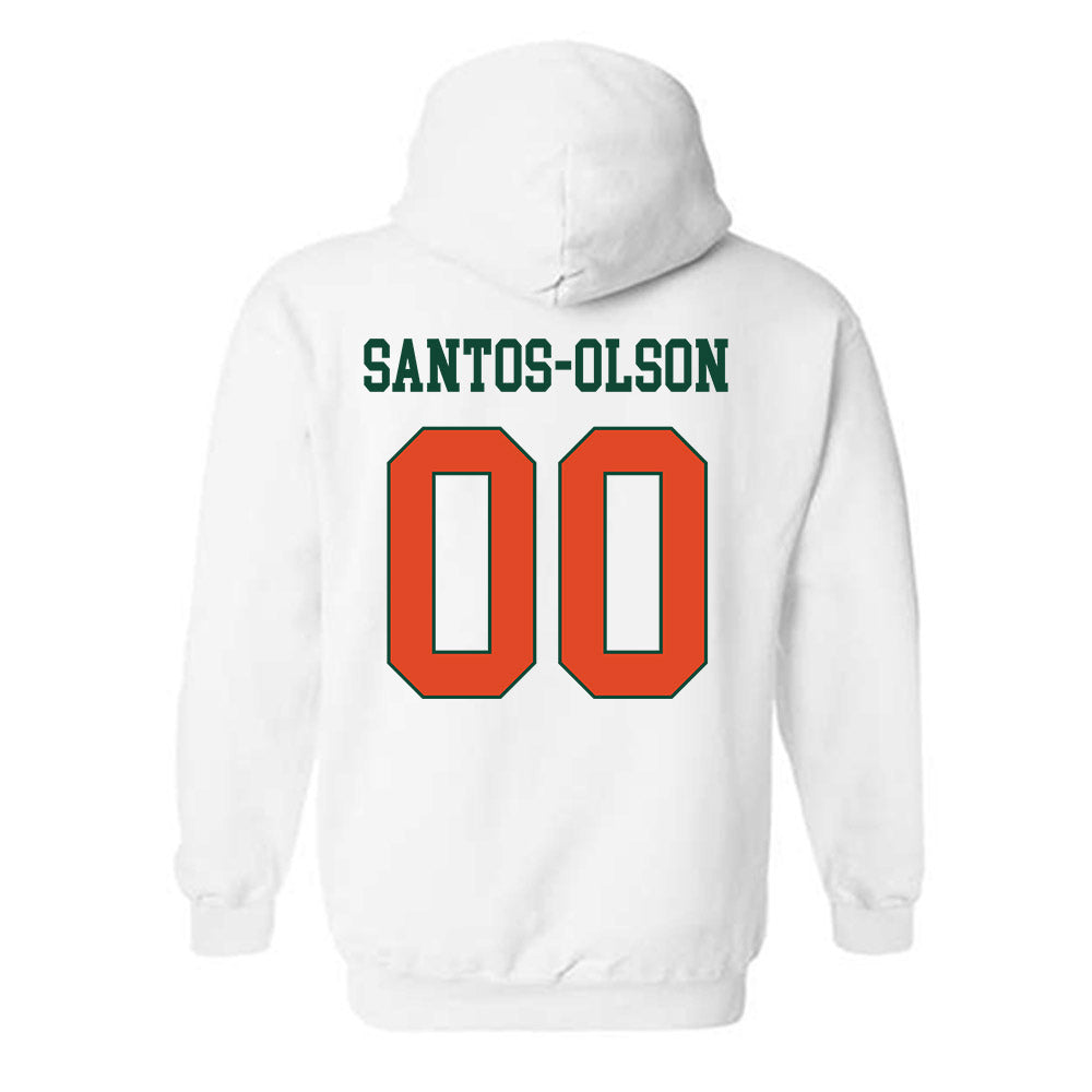 Miami - NCAA Baseball : Sebastian Santos-Olson - Classic Shersey Hooded Sweatshirt-1