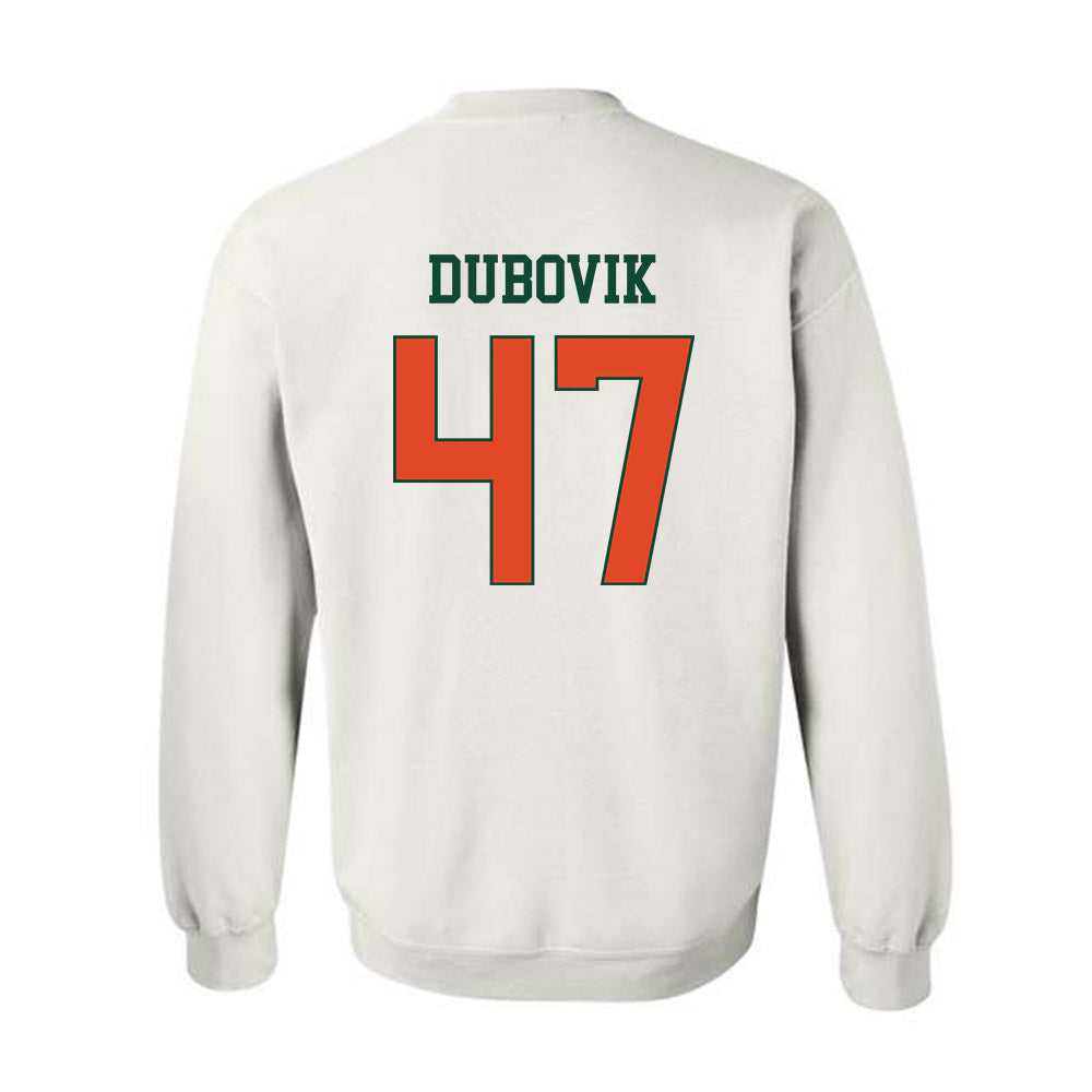 Miami - NCAA Baseball : Dylan Dubovik - Classic Shersey Crewneck Sweatshirt-1