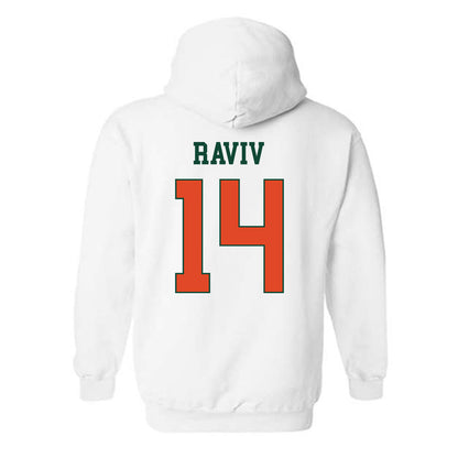 Miami - NCAA Women's Basketball : Gal Raviv - Classic Shersey Hooded Sweatshirt-1
