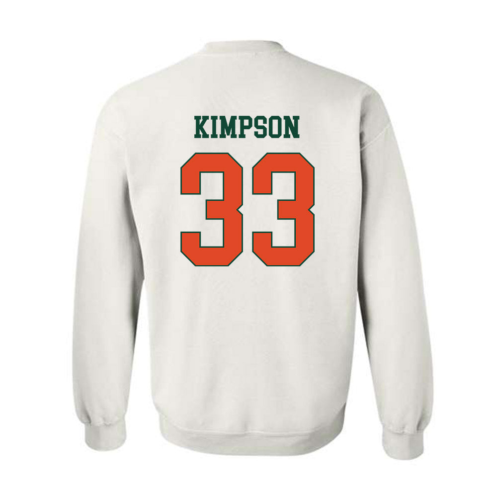 Miami - NCAA Women's Basketball : Amarachi Kimpson - Classic Shersey Crewneck Sweatshirt-1