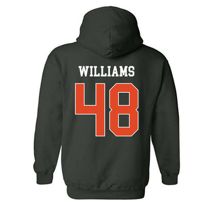 Miami - NCAA Football : Andres Williams - Classic Shersey Hooded Sweatshirt-1