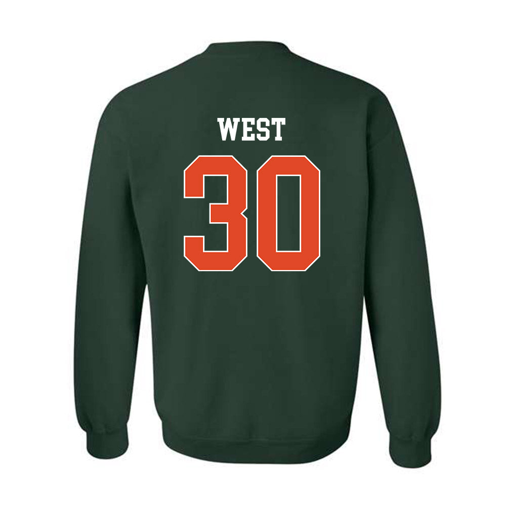 Miami - NCAA Baseball : Brylan West - Classic Shersey Crewneck Sweatshirt-1