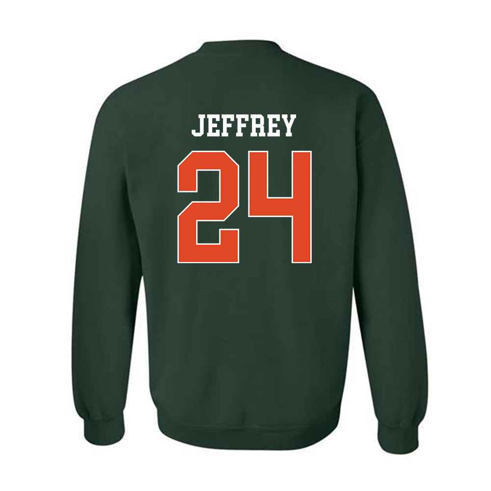 Miami - NCAA Baseball : Donavan Jeffrey - Classic Shersey Crewneck Sweatshirt-1