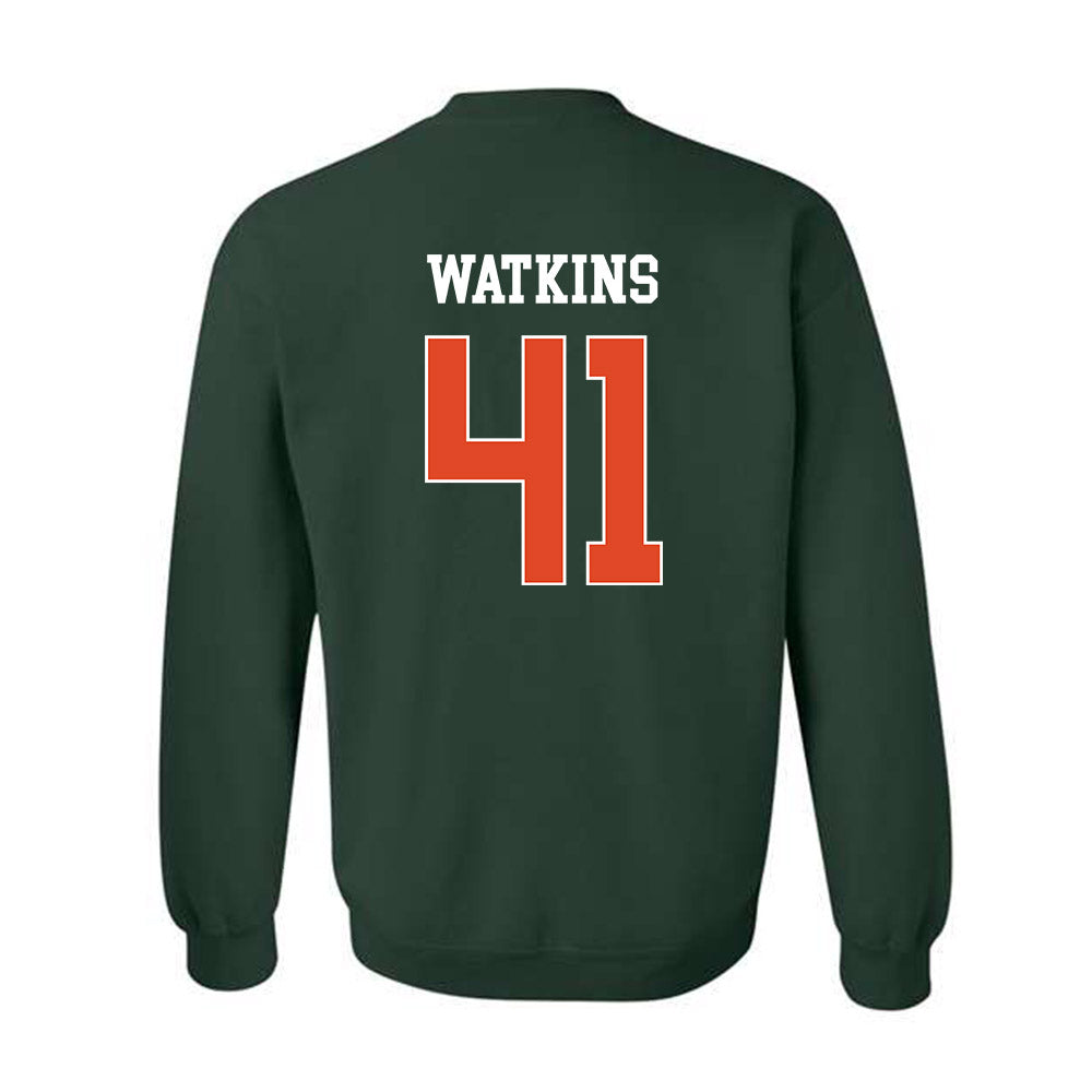 Miami - NCAA Baseball : Jailen Watkins - Classic Shersey Crewneck Sweatshirt-1