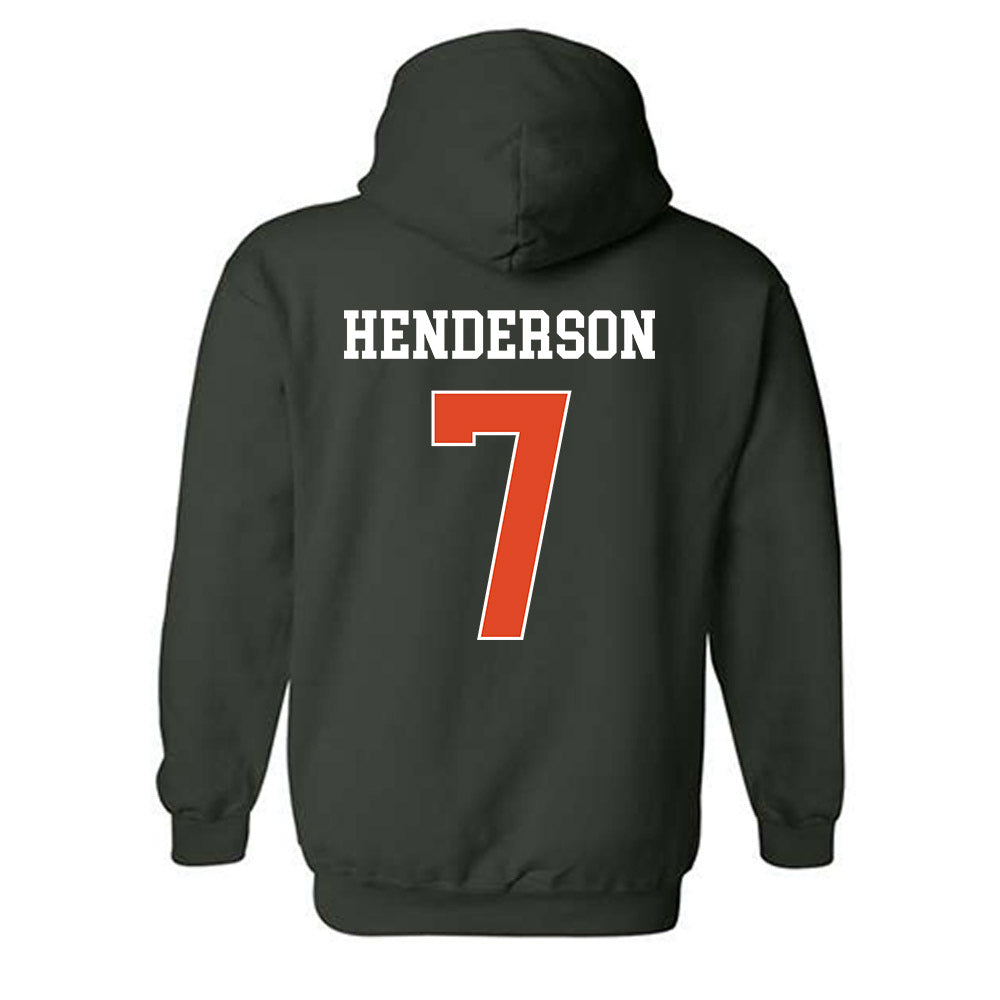 Miami - NCAA Men's Basketball : Shelton Henderson - Classic Shersey Hooded Sweatshirt-1