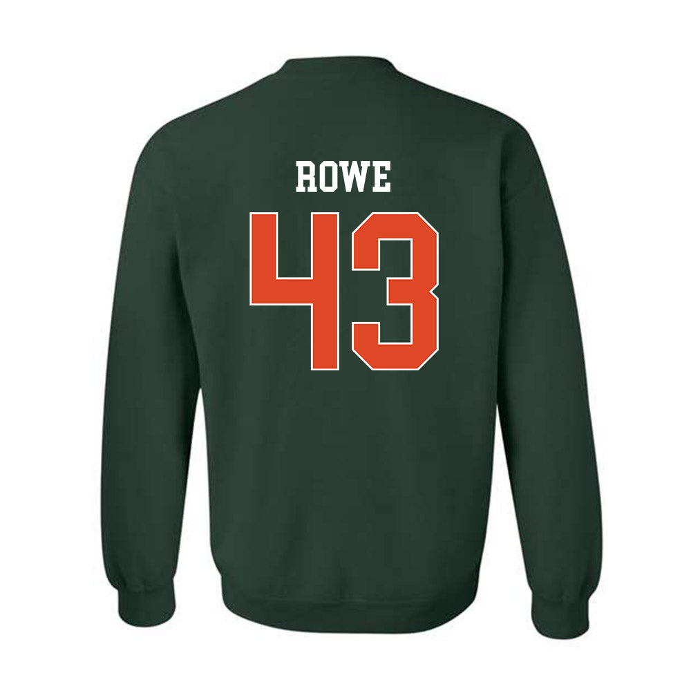 Miami - NCAA Football : Tyler Rowe - Classic Shersey Crewneck Sweatshirt-1