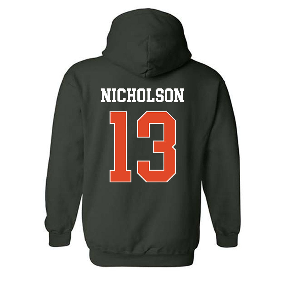 Miami - NCAA Women's Soccer : Crosby Nicholson - Classic Shersey Hooded Sweatshirt-1