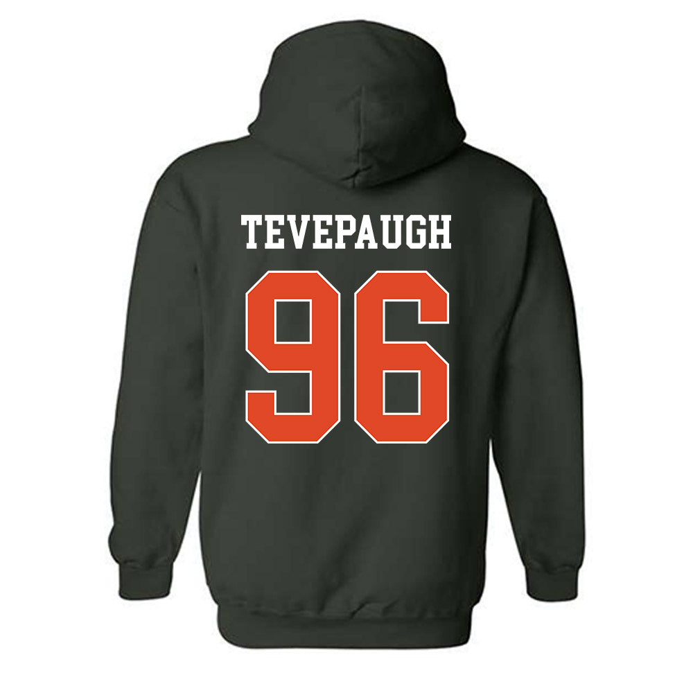Miami - NCAA Football : Tucker Tevepaugh - Classic Shersey Hooded Sweatshirt-1
