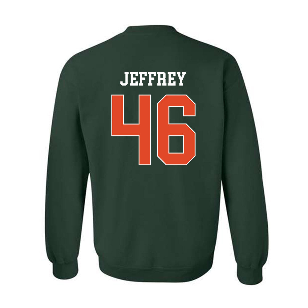 Miami - NCAA Baseball : Donavan Jeffrey - Classic Shersey Crewneck Sweatshirt-1