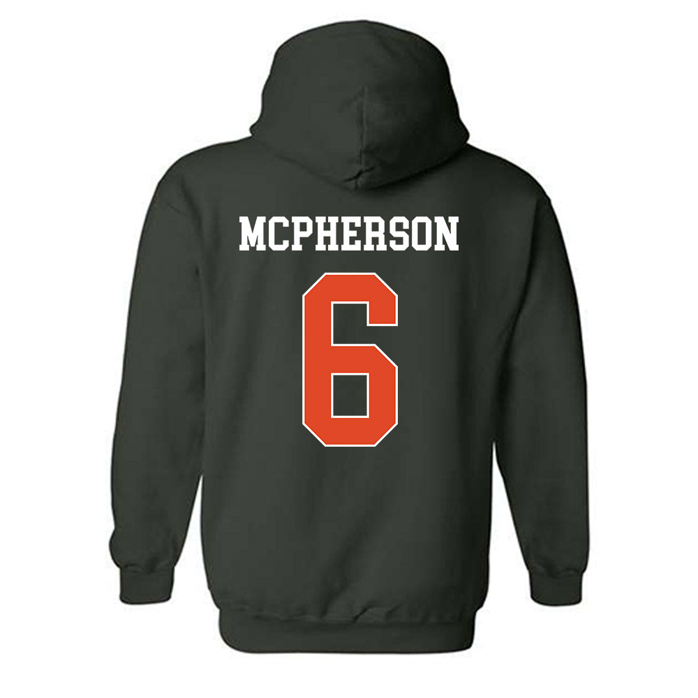 Miami - NCAA Women's Soccer : Jaileah Mcpherson - Classic Shersey Hooded Sweatshirt-1