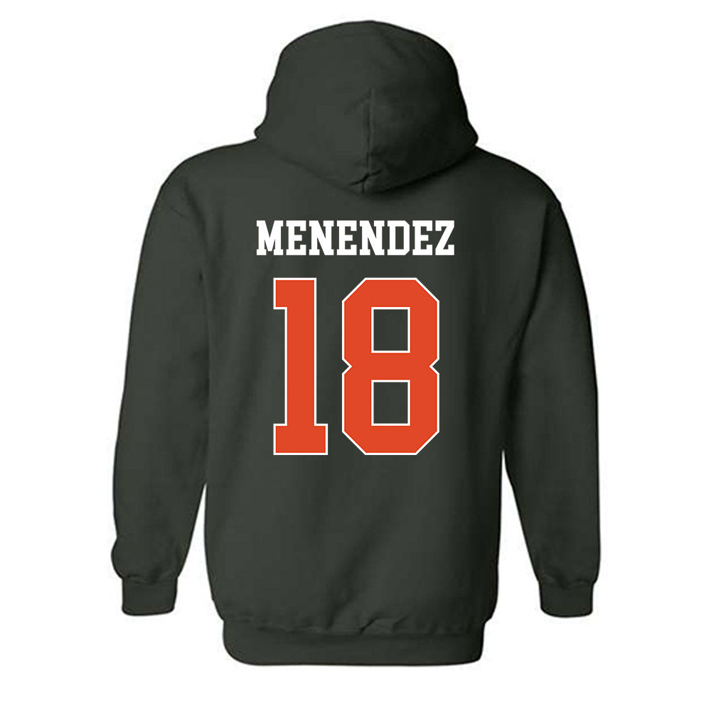 Miami - NCAA Baseball : Frank Menendez - Classic Shersey Hooded Sweatshirt-1