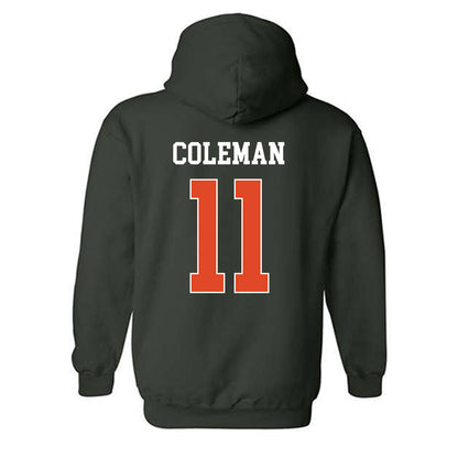 Miami - NCAA Football : Dereon Coleman - Classic Shersey Hooded Sweatshirt-1