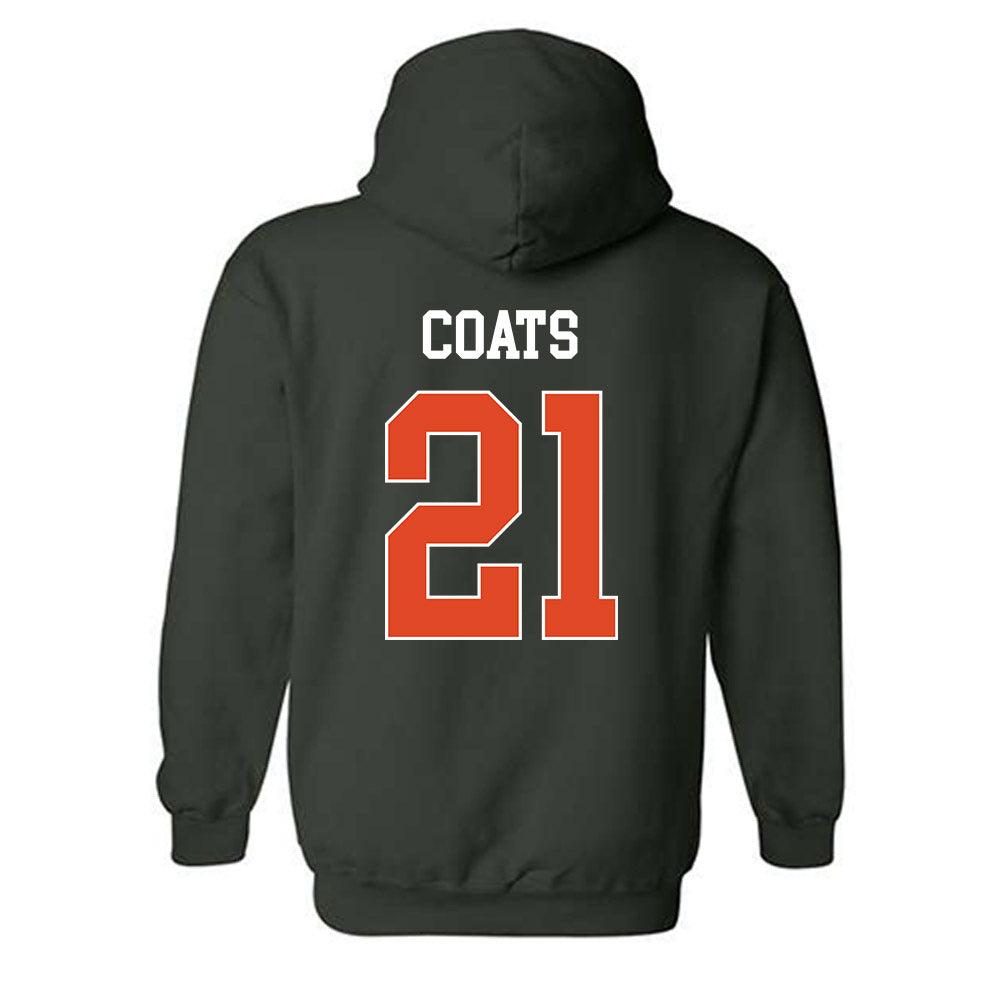 Miami - NCAA Baseball : TJ Coats - Classic Shersey Hooded Sweatshirt-1