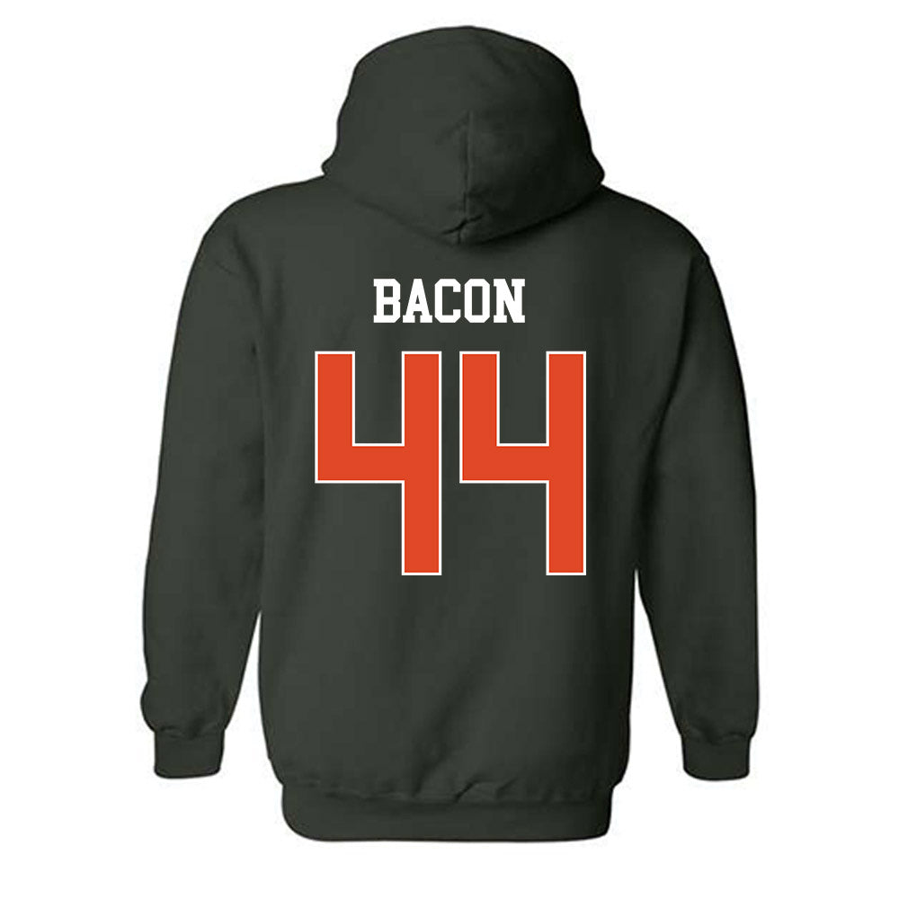 Miami - NCAA Football : Tyson Bacon - Classic Shersey Hooded Sweatshirt-1
