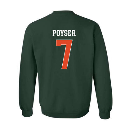 Miami - NCAA Football : Zechariah Poyser - Classic Shersey Crewneck Sweatshirt-1