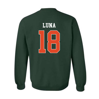 Miami - NCAA Football : Riply Luna - Classic Shersey Crewneck Sweatshirt-1