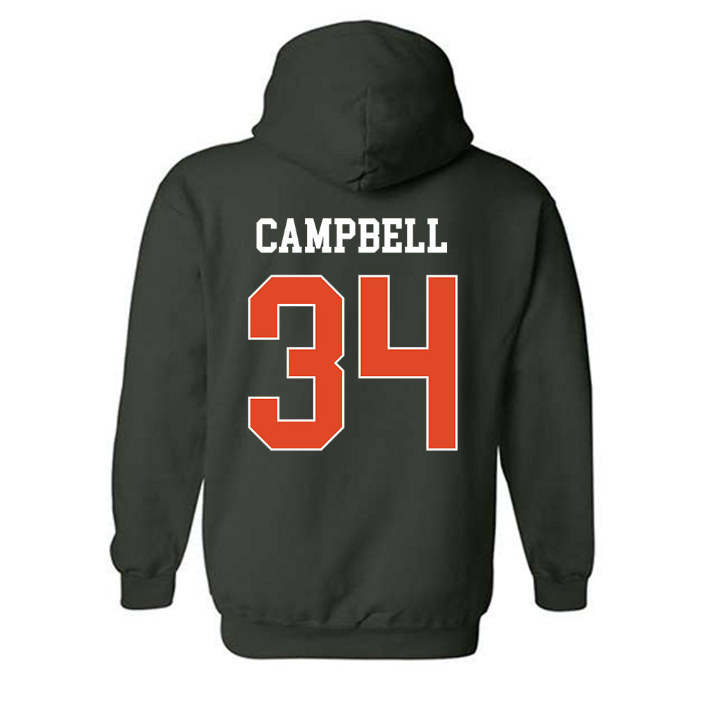 Miami - NCAA Football : Jordan Campbell - Classic Shersey Hooded Sweatshirt-1