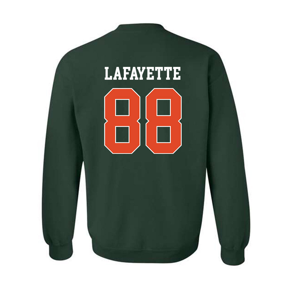 Miami - NCAA Football : DeAnthony Lafayette - Classic Shersey Crewneck Sweatshirt-1