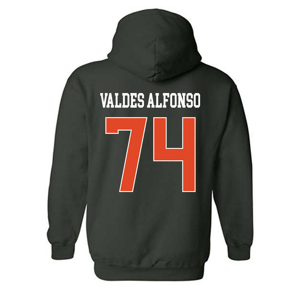 Miami - NCAA Football : Yerovi Valdes Alfonso - Classic Shersey Hooded Sweatshirt-1