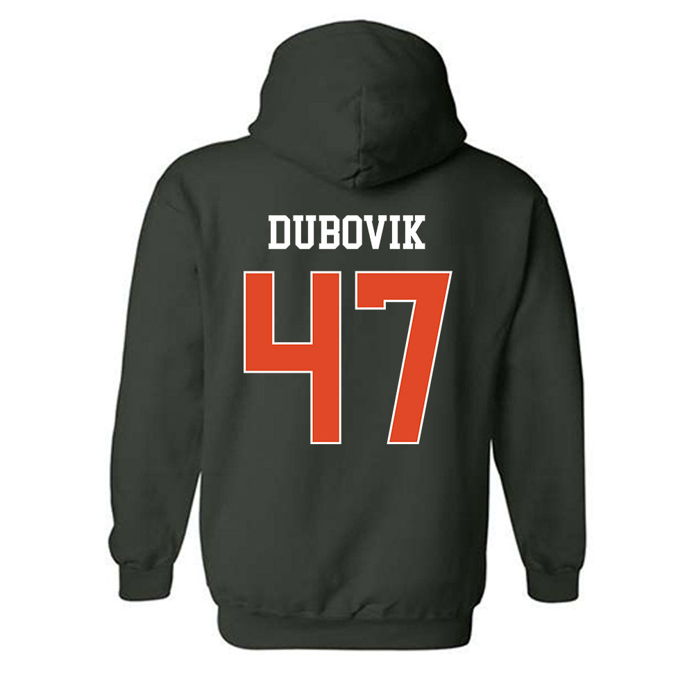 Miami - NCAA Baseball : Dylan Dubovik - Classic Shersey Hooded Sweatshirt-1