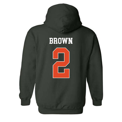 Miami - NCAA Football : Damari Brown - Classic Shersey Hooded Sweatshirt-1
