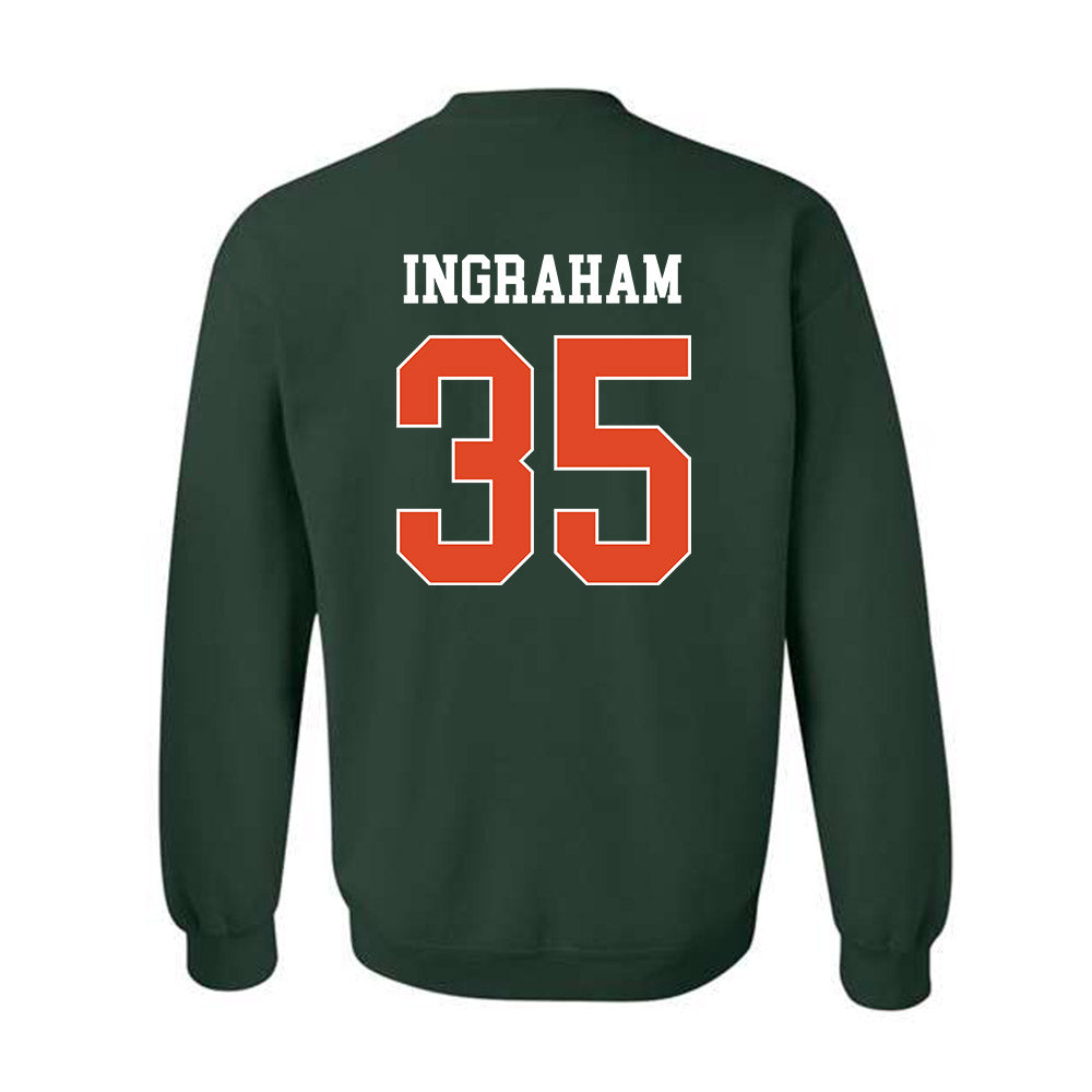 Miami - NCAA Football : Monroe Ingraham - Classic Shersey Crewneck Sweatshirt-1