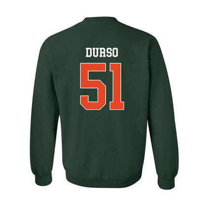 Miami - NCAA Baseball : Jack Durso - Classic Shersey Crewneck Sweatshirt-1