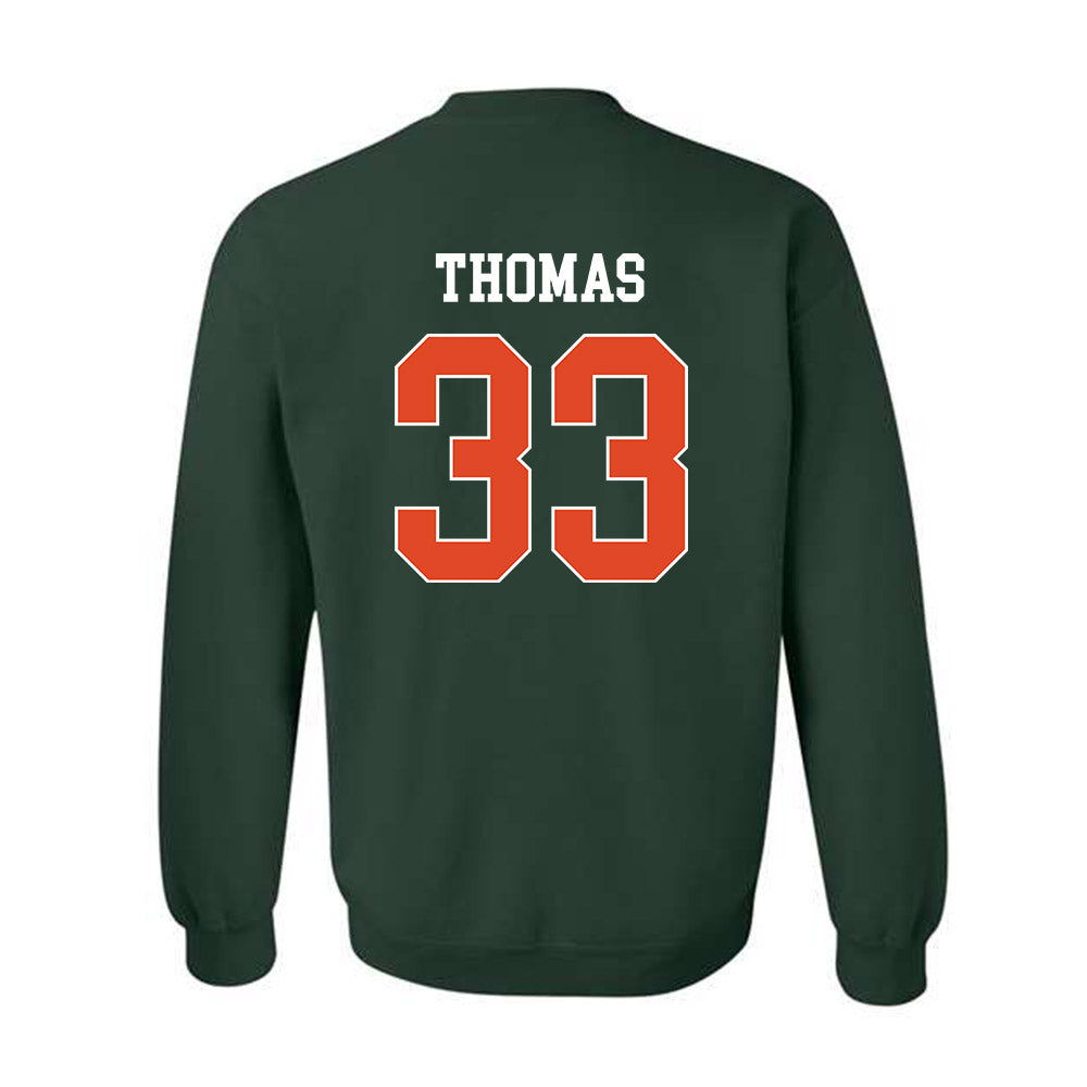Miami - NCAA Football : Nick Thomas - Classic Shersey Crewneck Sweatshirt-1