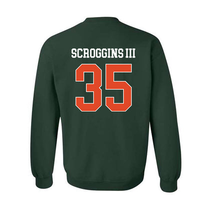 Miami - NCAA Football : Herbert Scroggins III - Classic Shersey Crewneck Sweatshirt-1