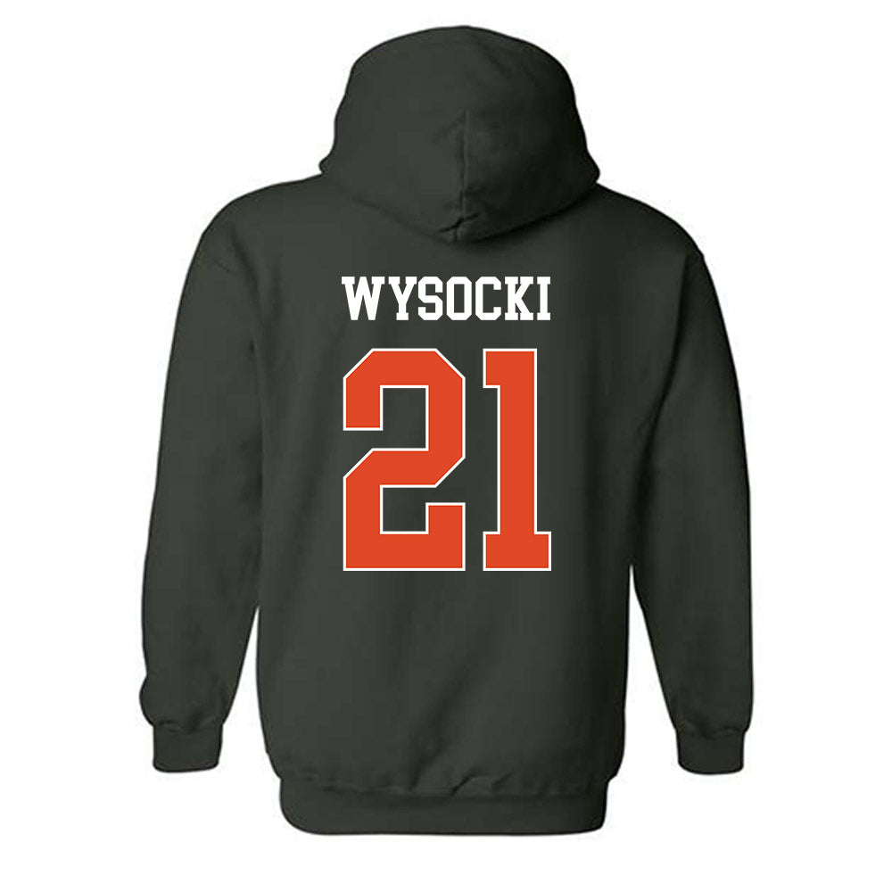 Miami - NCAA Women's Soccer : Carlie Wysocki - Classic Shersey Hooded Sweatshirt-1