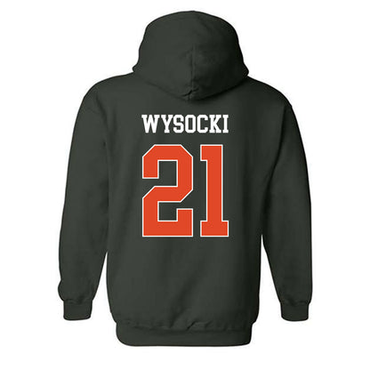 Miami - NCAA Women's Soccer : Carlie Wysocki - Classic Shersey Hooded Sweatshirt-1