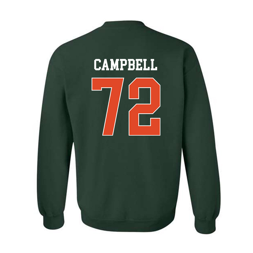 Miami - NCAA Football : Demetrius Campbell - Classic Shersey Crewneck Sweatshirt-1