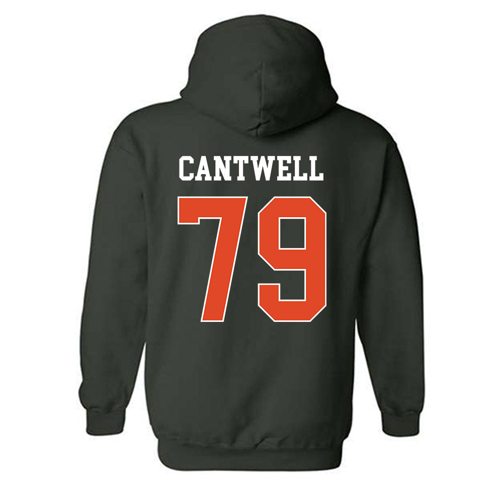 Miami - NCAA Football : Jackson Cantwell - Classic Shersey Hooded Sweatshirt-1