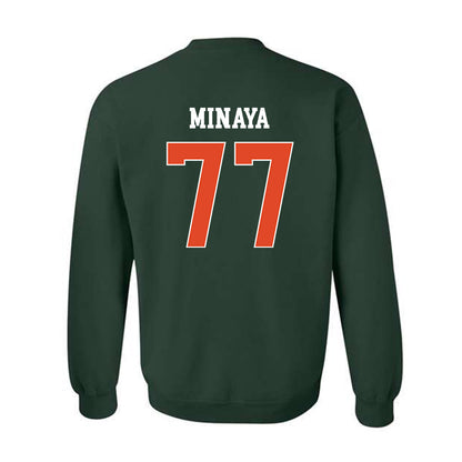Miami - NCAA Football : Juan Minaya - Classic Shersey Crewneck Sweatshirt-1