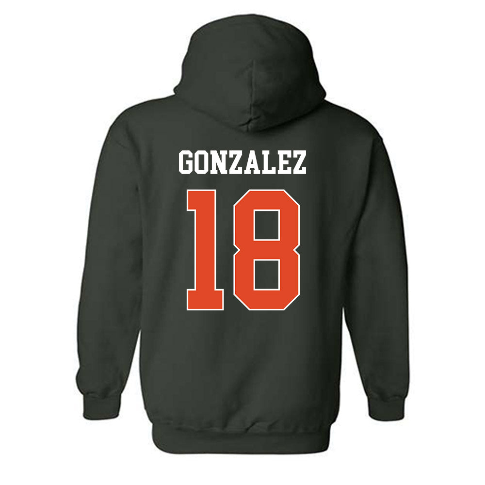 Miami - NCAA Football : Vinny Gonzalez - Classic Shersey Hooded Sweatshirt-1