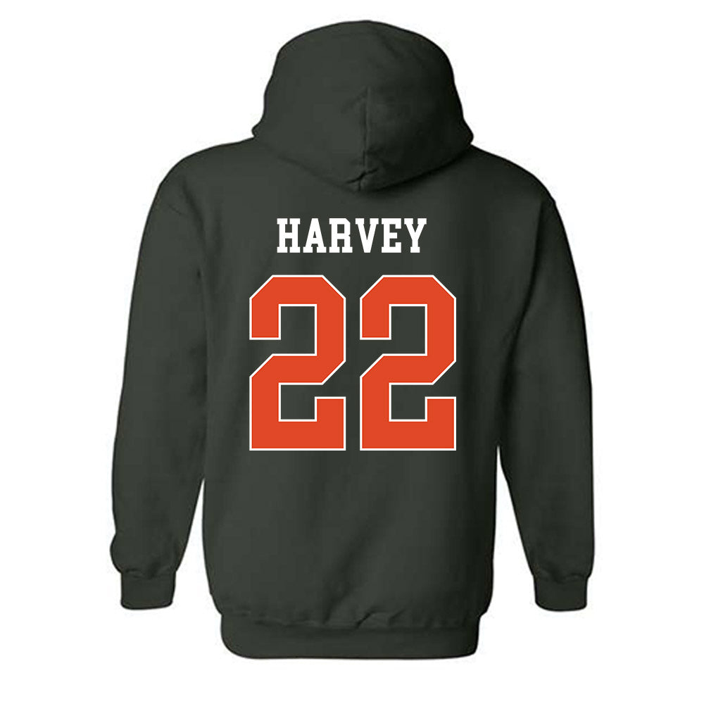 Miami - NCAA Women's Volleyball : Asia Harvey - Classic Shersey Hooded Sweatshirt-1