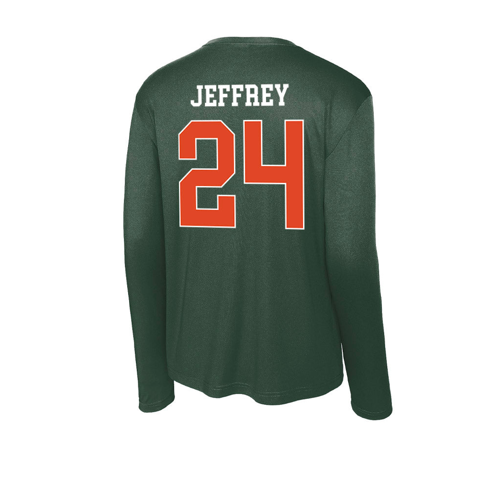 Miami - NCAA Baseball : Donavan Jeffrey - Classic Shersey Activewear Long Sleeve T-Shirt-1